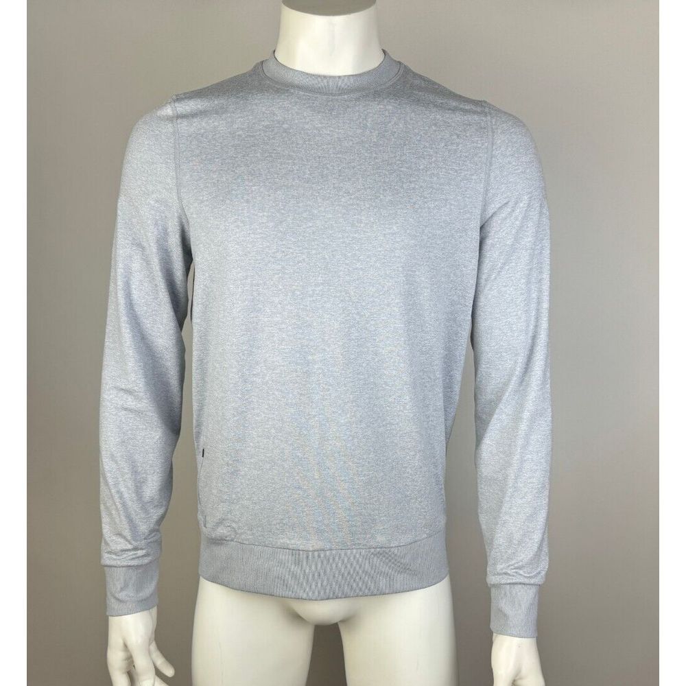 Vuori Ponto Performance Crew Pullover Mens S? Stretch‎ Long Sleeve Pocket Gray